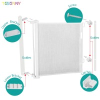 Dog Gate Portable Folding Safe Guard Protection Baby Gate Safety Mesh Pet Gate For Dogs Baby Safe Guard Kids Toddler Baby Fence